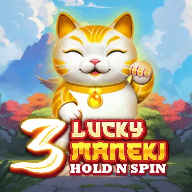 3 Lucky Maneki Hold n Spin game tile