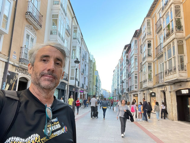 Typical street in Burgos. Notice no cars.
