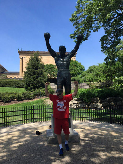 rocky statue
