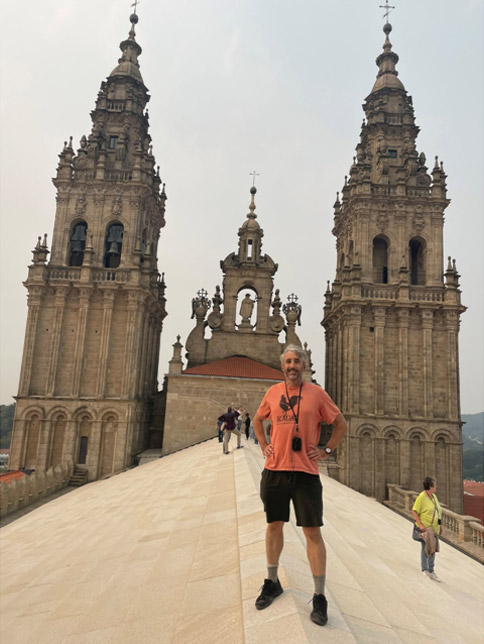 Atop the Santiago Cathedral