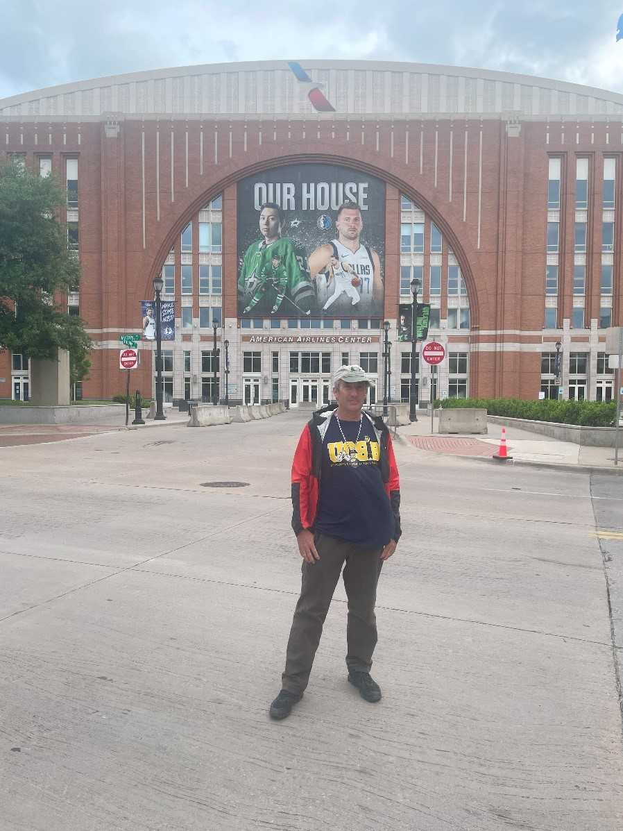 The American Airlines Center, home to the Mavericks basketball team and the Stars hockey team.