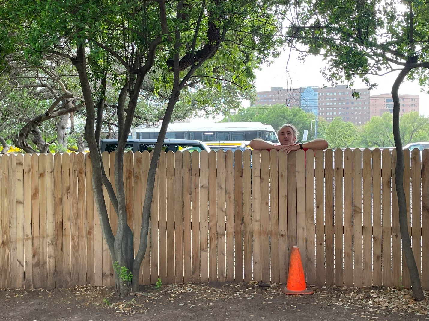 Conspiracy theories often suggest the existence of a second shooter or just one shooter, depending on the narrative, allegedly hiding behind this fence.