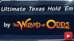 The Wizard comprehensively explains the rules and approach to blackjack through a helpful demonstration in his game showcase.