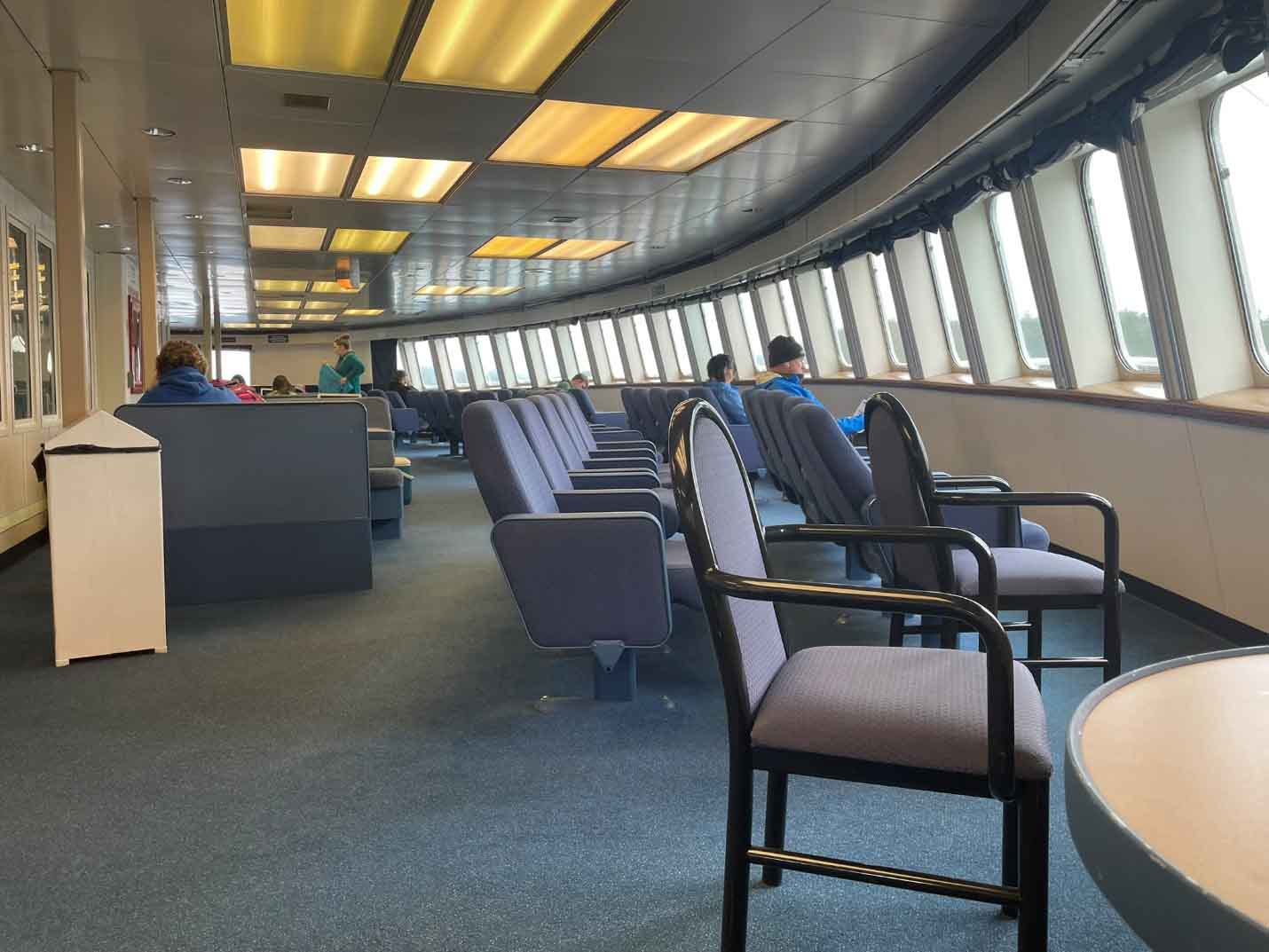 One of two observation lounges