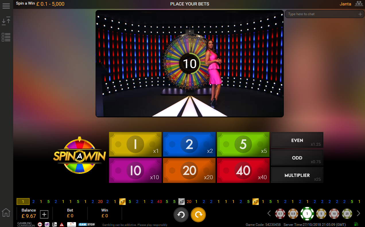 spin a win playtech