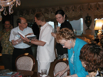 A gambling writers party
