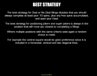 slingo deal or no deal rules 7